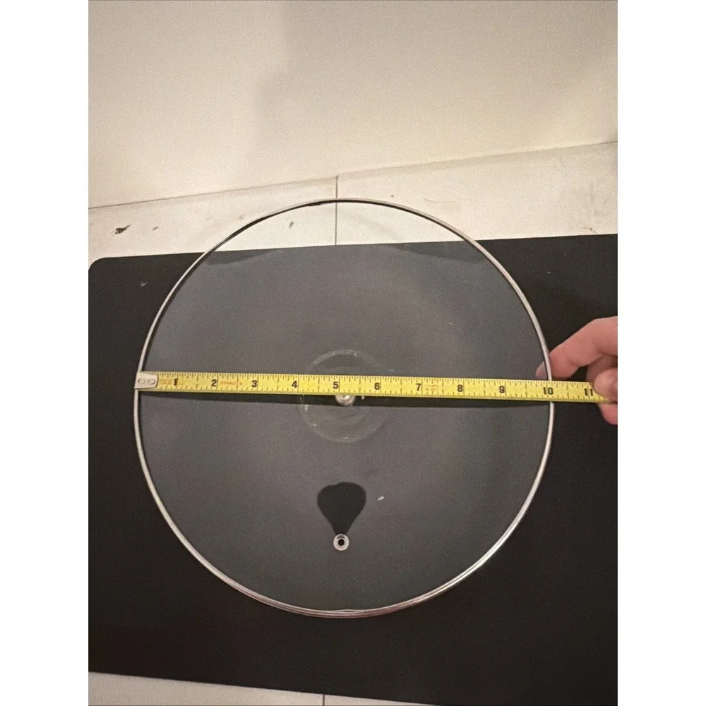 Universal Replacement Round Glass Lid For 10 1/16